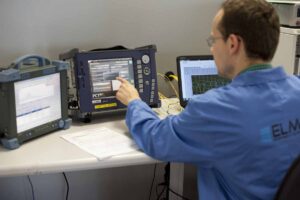 Wirewave fiber optics test and inspection
